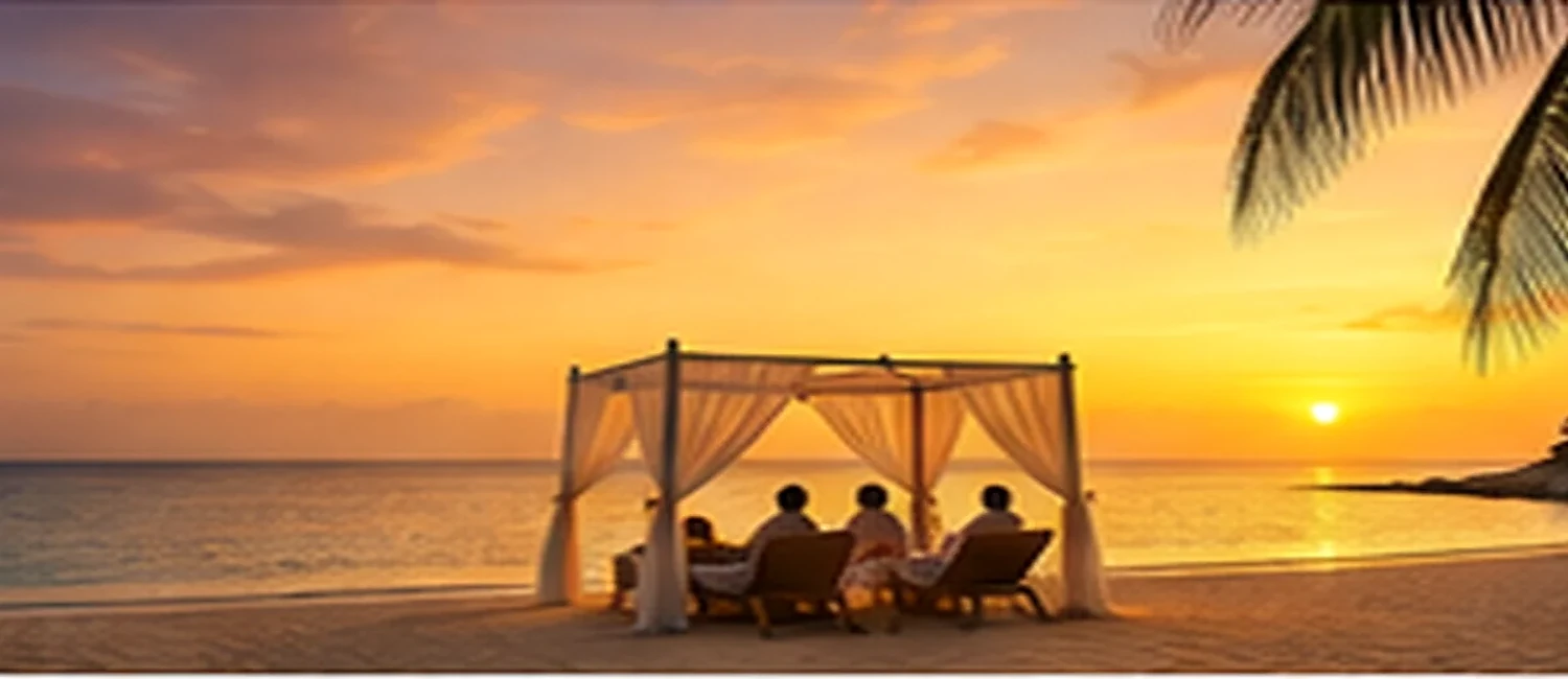 Maldives sunset beach experience